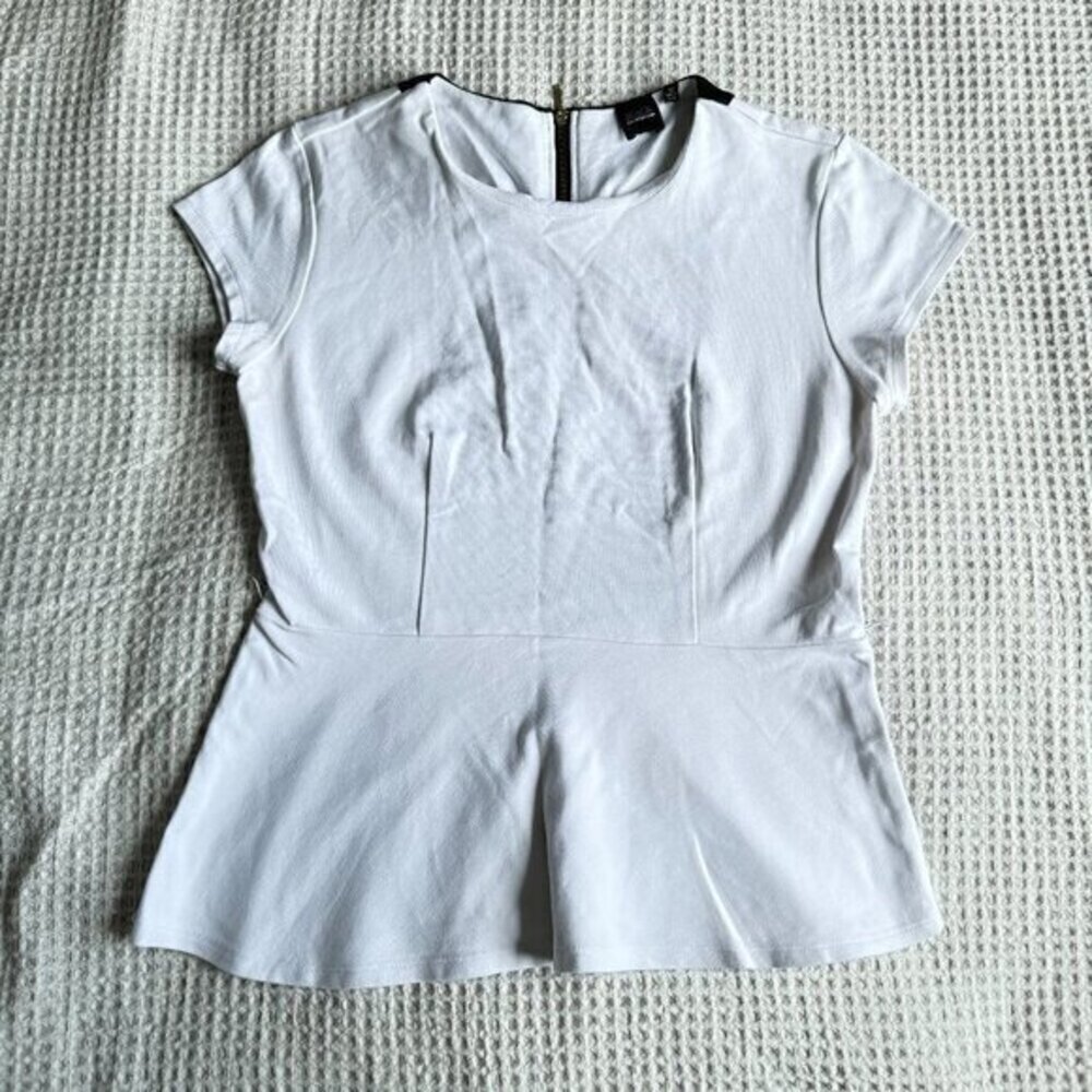 Black Saks Fifth Avenue Black/White Blouse